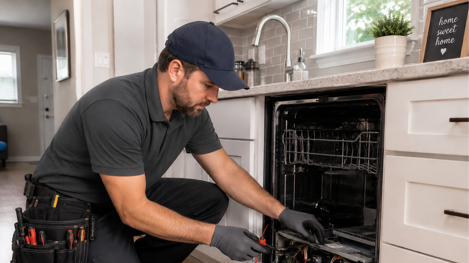 Electrician repairing an outlet